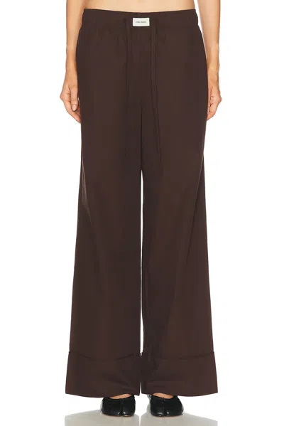 Entire Studios Pajama Pant In Brown