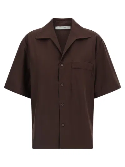 Entire Studios Pajama Shirt And Blouse Brown In Multi