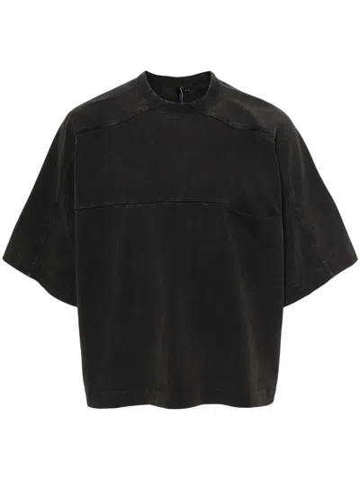 Entire Studios Panelled Organic-cotton T-shirt In Black