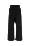 Entire Studios Cotton Joggers With Elastic Waistband And Wide Leg In Black