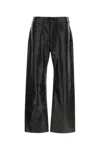 Entire Studios Black Leather Pant In Black