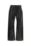 Entire Studios Black Leather Pant In Black