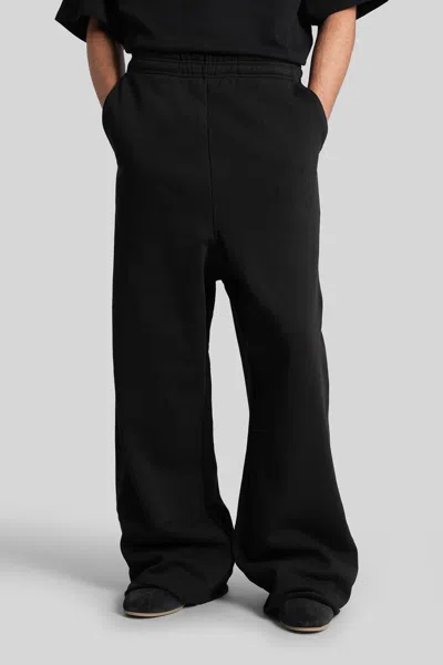 Entire Studios Black Wide-leg Cotton Jogging Trousers