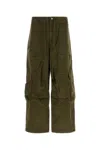 Entire Studios Army Green Cotton Cargo Pant In Green