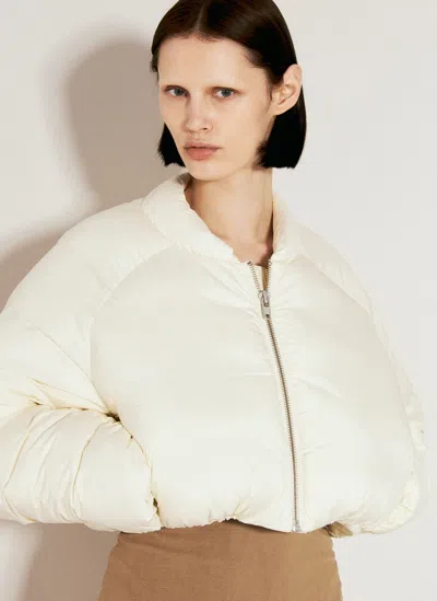 Entire Studios Pillow Bomber Jacket In Neutral