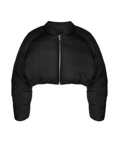 Entire Studios Black Pillow Down Jacket In Pupil