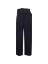 Entire Studios Pinch Pants Pleated Design Side Stripe In Blue