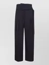 Entire Studios Pinch Pants Pleated Design Side Stripe In Black