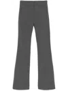 Entire Studios Pinstriped Flared Trousers In Grey
