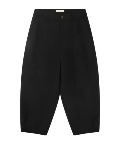 Entire Studios Pintuck Carrot Pants In Black