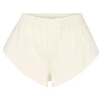 Pre-owned Entire Studios Pixie Boxer 'off White' | Women's Size L