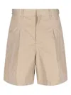 Entire Studios Pleated Cargo Shorts In Neutral
