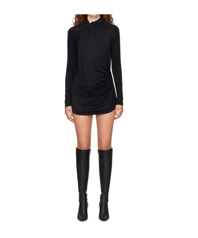 Entire Studios Pleated Mini Dress In Black