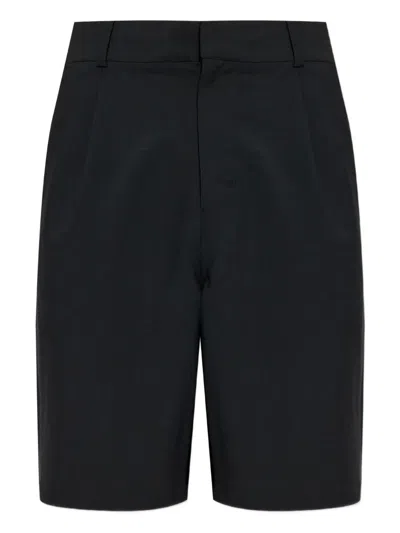 Entire Studios Pleated Shorts In Black