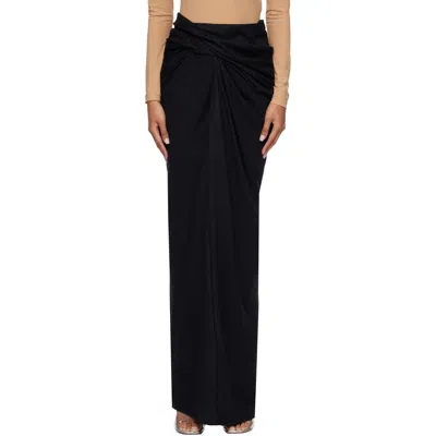 Entire Studios Pleated Slit Skirt In Animal Print
