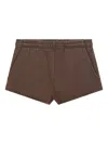 Entire Studios Pocket-detail Elasticated Shorts In Brown