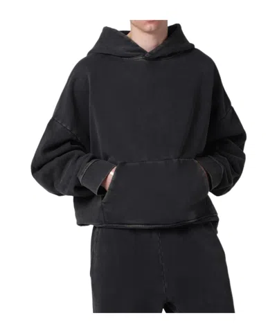 Entire Studios Washed Black Cotton Sweatshirt In Gray