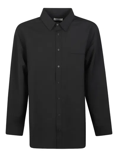 Entire Studios Minimalist Oversized Button-up Shirt For Men In Black