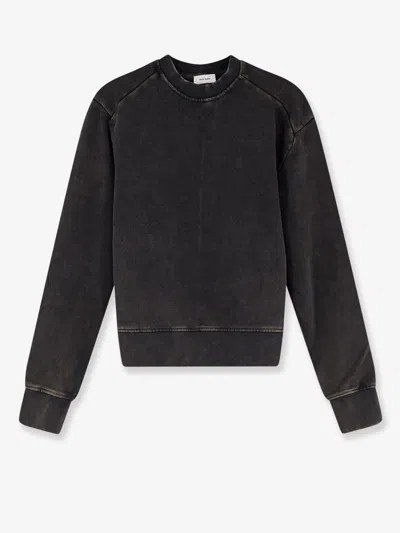 Entire Studios Pod Crew Cotton Sweatshirt In Black