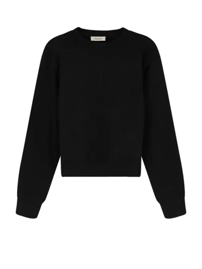 Entire Studios Pod Crew Cotton Sweatshirt In Black