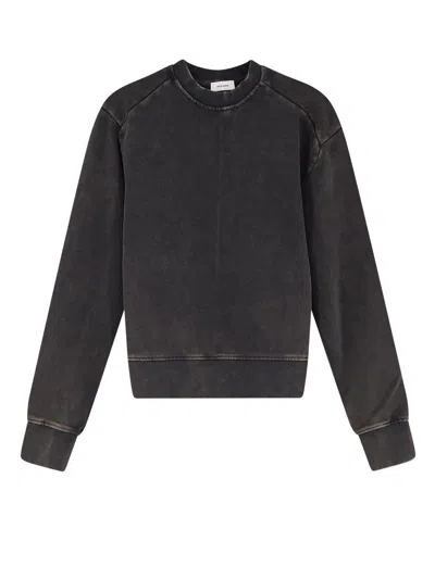 Entire Studios Pod Crew Cotton Sweatshirt In Black