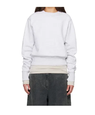 Entire Studios Pod Crew Sweatshirt In White