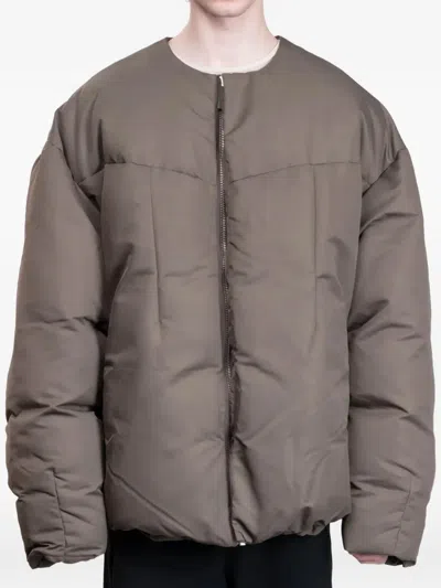 Entire Studios Pod Oversized Puffer Jacket In Brown