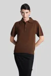 Entire Studios Polo In Brown Wool In Brown