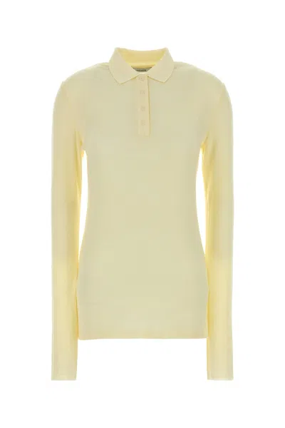 Entire Studios Yellow Stretch Jersey Polo Shirt