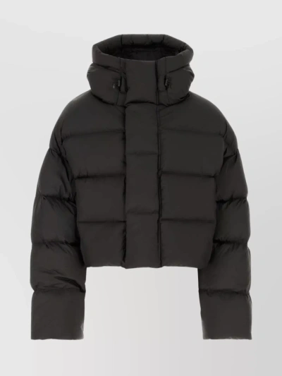 Entire Studios Polyester Down Jacket With Cropped Length And Puffer Design In Brown
