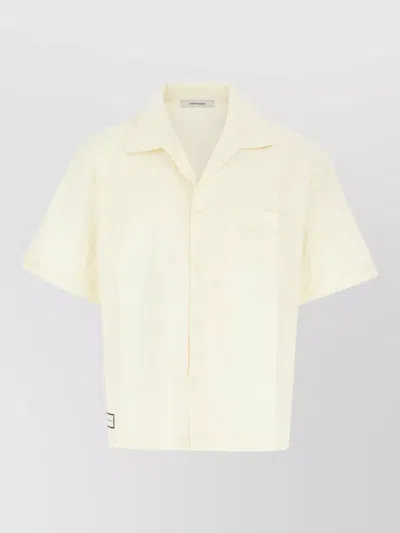 Entire Studios Poplin Shirt Short Sleeves Chest Pocket In Neutral