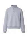 Entire Studios Port Buttoned-collar Cotton Pullover In Gray