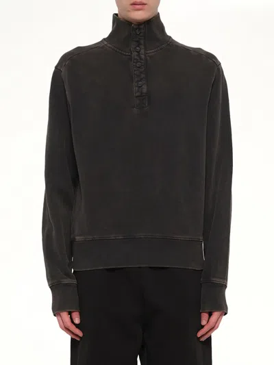 Entire Studios Buttoned Sweater In Black