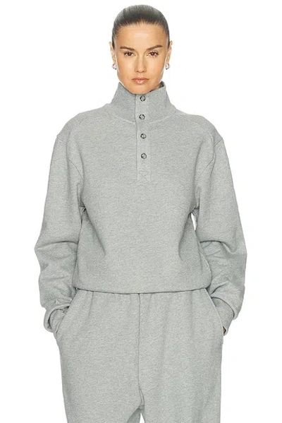 Entire Studios Port Pullover Sweatshirt In Gray