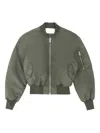Entire Studios Puffed Sleeve Bomber Jacket In Gray
