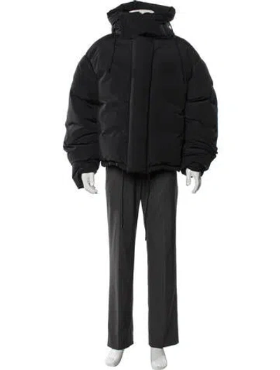 Pre-owned Entire Studios Puffer Coat In Black