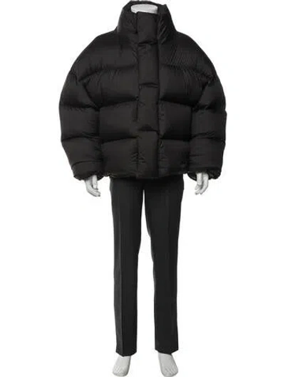 Pre-owned Entire Studios Puffer Coat In Gray