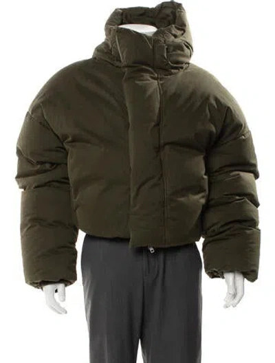 Pre-owned Entire Studios Puffer Coat In Green