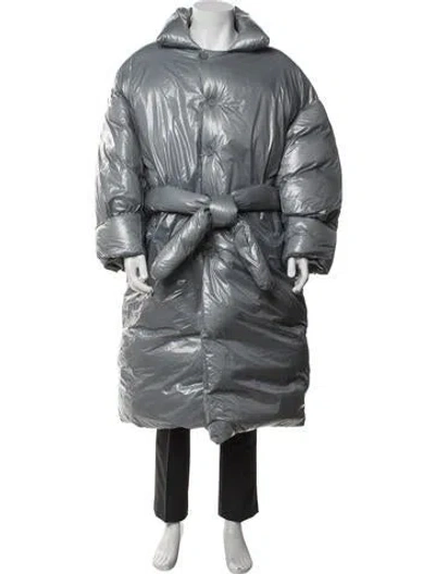 Pre-owned Entire Studios Puffer Coat In Grey
