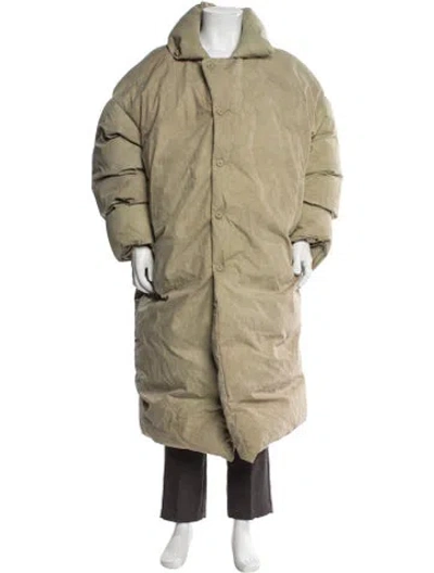 Pre-owned Entire Studios Puffer Coat In Neutral