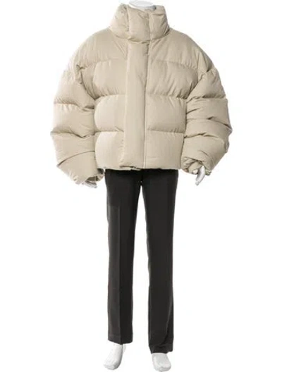 Pre-owned Entire Studios Puffer Coat In Neutrals