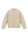 Entire Studios Puffer Zip-front Jacket In Neutral