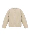 Entire Studios Puffer Zip-front Jacket In Neutral