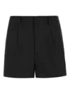Entire Studios Black Stretch Polyester Puny Shorts In Black