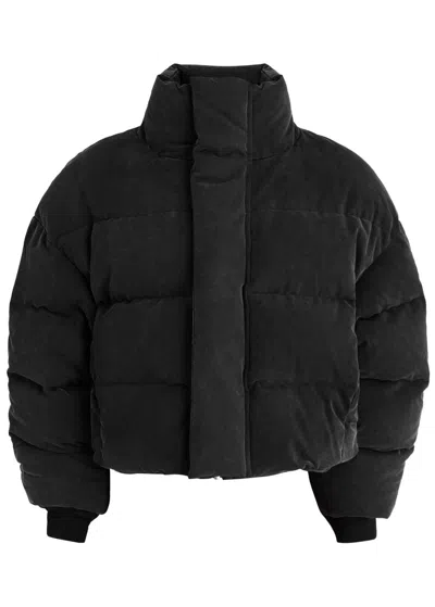Entire Studios Quilted Cotton Coat In Grey