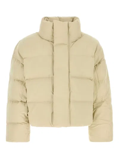 Entire Studios Sand Cotton Down Jacket In Beige O Tan