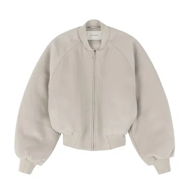 Pre-owned Entire Studios Raglan Bomber Jacket 'rutile' | White | Men's Size M