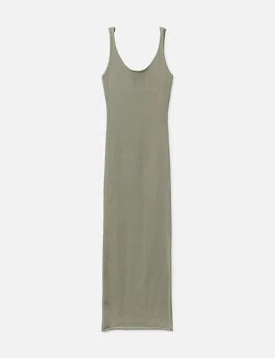 Entire Studios Raw Knit Midi In Green
