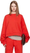 Entire Studios Red Box Crew Sweatshirt In Red