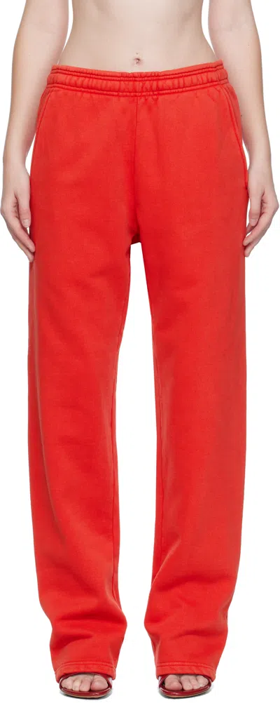Entire Studios Red Straight-leg Sweatpants